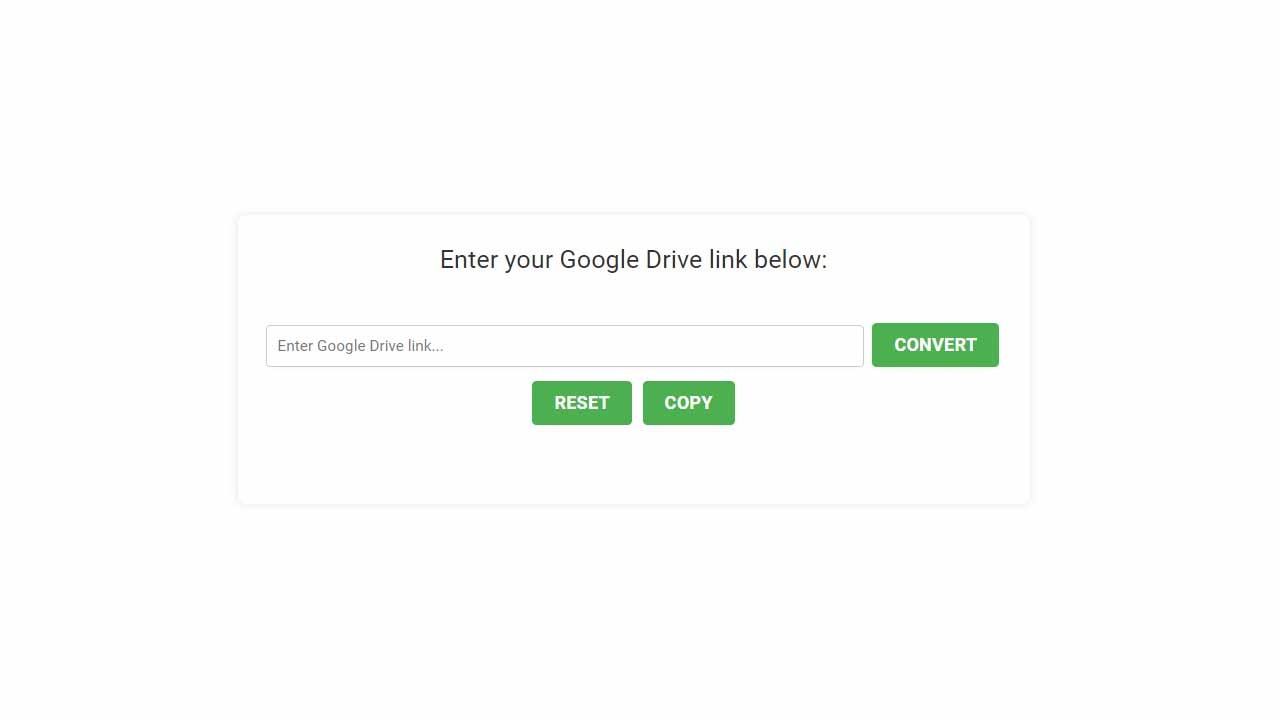 Convert Google Drive links into a direct download link, free online direct share link generator tool to make files immediately start downloading with oneclick.